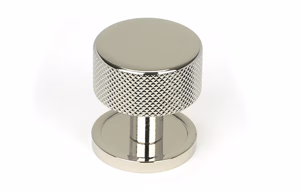 Polished Nickel Brompton Cabinet Knob - 32mm (Plain)