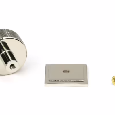 Polished Nickel Brompton Cabinet Knob - 32mm (Square) - Image 3