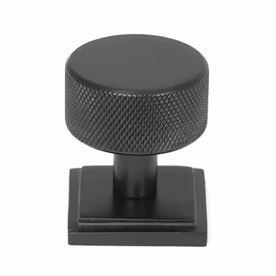 Aged Bronze Brompton Cabinet Knob - 32mm (Square)