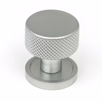 Satin Chrome Brompton Cabinet Knob - 25mm (Plain)