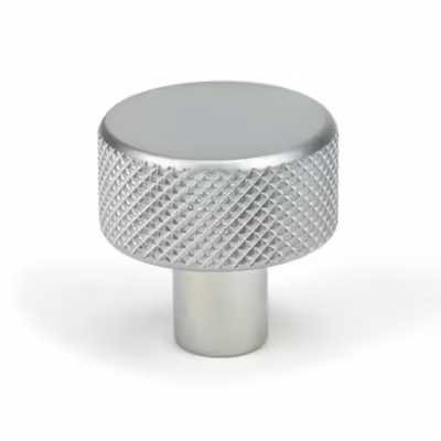 Satin Chrome Brompton Cabinet Knob - 25mm (No rose)