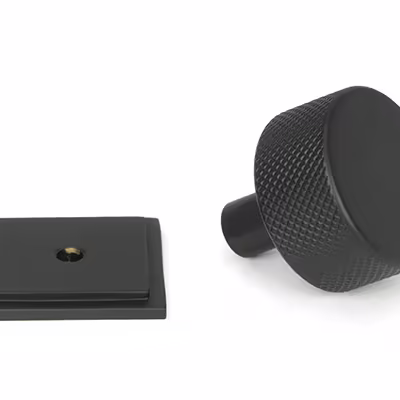 Matt Black Brompton Cabinet Knob - 32mm (Square) - Image 3