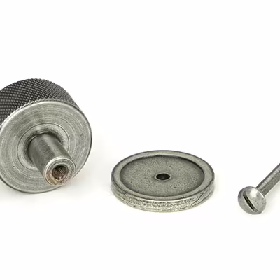 Pewter Brompton Cabinet Knob - 32mm (Plain) - Image 3