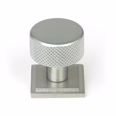 Satin Chrome Brompton Cabinet Knob - 25mm (Square)