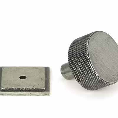 Pewter Brompton Cabinet Knob - 32mm (Square) - Image 3