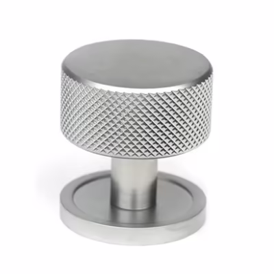 Satin Chrome Brompton Cabinet Knob - 32mm (Plain)
