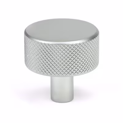 Satin Chrome Brompton Cabinet Knob - 32mm (No rose)
