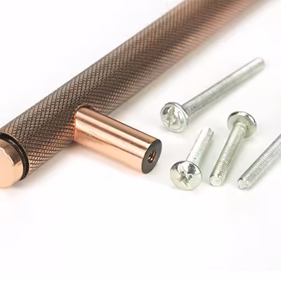 Polished Bronze Full Brompton Pull Handle - Small - Image 3