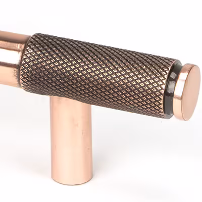 Polished Bronze Half Brompton Pull Handle - Medium - Image 2