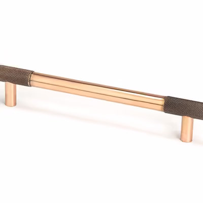 Polished Bronze Half Brompton Pull Handle - Medium - Image 1