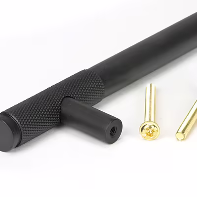 Matt Black Half Brompton Pull Handle - Large - Image 3