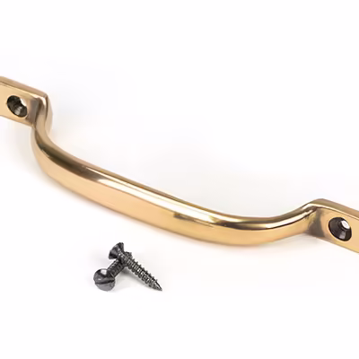 Polished Bronze Slim Sash Pull - Image 2