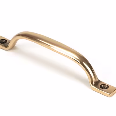 Polished Bronze Slim Sash Pull - Image 1