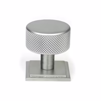 Satin Chrome Brompton Cabinet Knob - 32mm (Square)