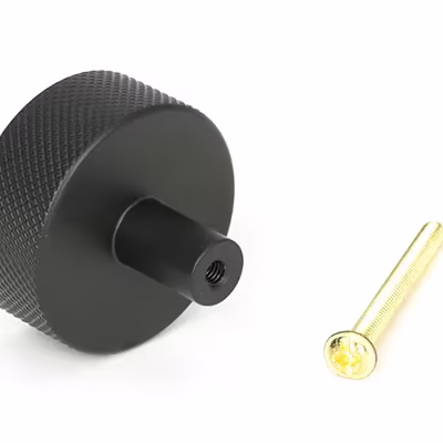 Matt Black Brompton Cabinet Knob - 38mm (No rose) - Image 3