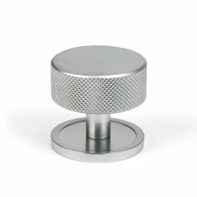 Satin Chrome Brompton Cabinet Knob - 38mm (Plain)