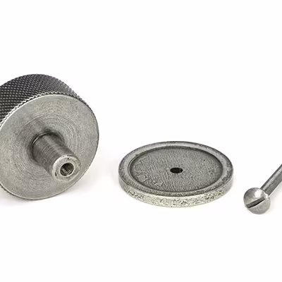 Pewter Brompton Cabinet Knob - 38mm (Plain) - Image 3