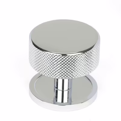 Polished Chrome Brompton Cabinet Knob - 38mm (Plain)
