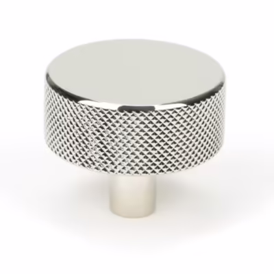 Polished Nickel Brompton Cabinet Knob - 38mm (No rose)