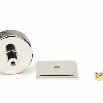 Polished Nickel Brompton Cabinet Knob - 38mm (Square) - Image 3