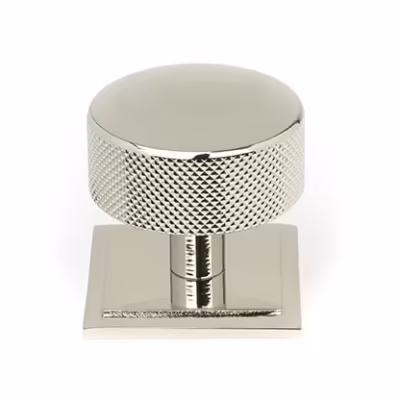 Polished Nickel Brompton Cabinet Knob - 38mm (Square)