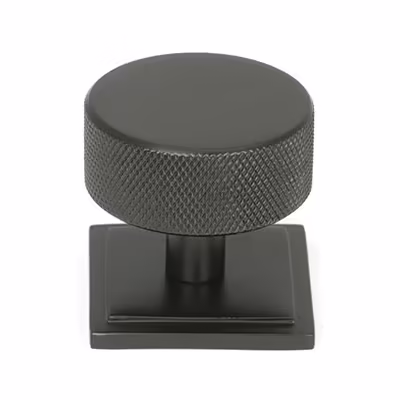 Aged Bronze Brompton Cabinet Knob - 38mm (Square)