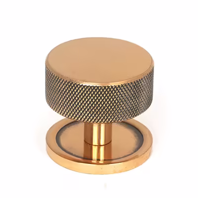 Polished Bronze Brompton Cabinet Knob - 38mm (Plain)