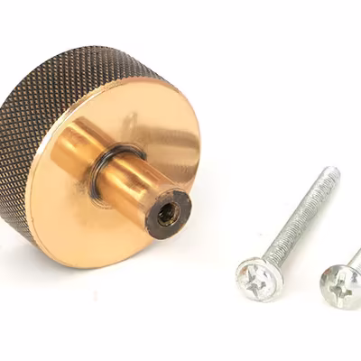 Polished Bronze Brompton Cabinet Knob - 38mm (No rose) - Image 3