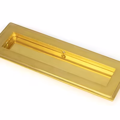 Polished Brass 175mm Art Deco Rectangular Pull