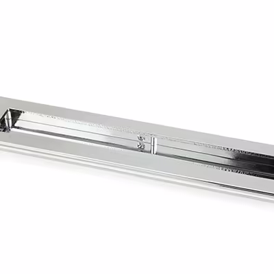 Polished Chrome 250mm Art Deco Rectangular Pull