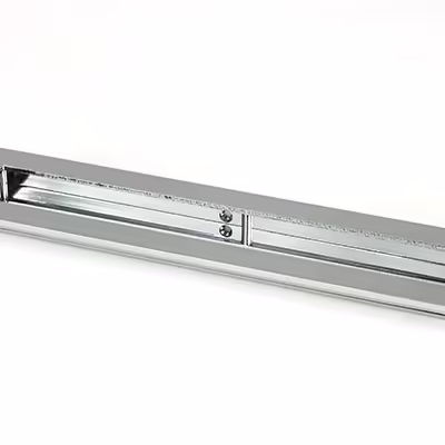 Polished Chrome 250mm Plain Rectangular Pull