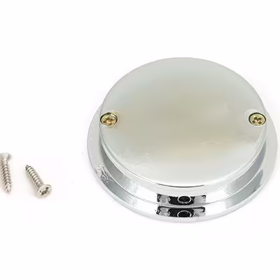 Polished Chrome 60mm Plain Round Pull - Image 2