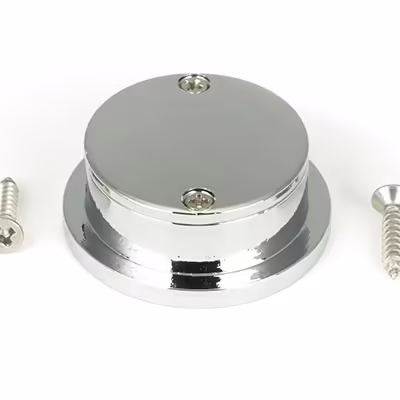 Polished Chrome 34mm Round Finger Edge Pull - Image 2