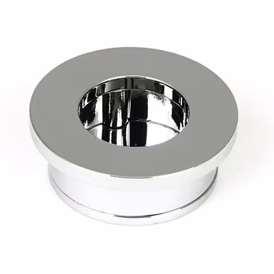 Polished Chrome 34mm Round Finger Edge Pull - Image 1
