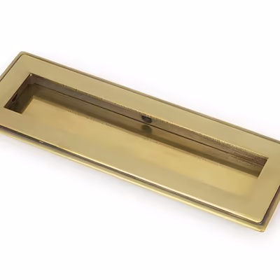Aged Brass 175mm Art Deco Rectangular Pull