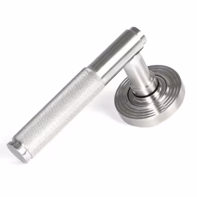 Satin Marine SS (316) Brompton Lever on Rose Set (Beehive)