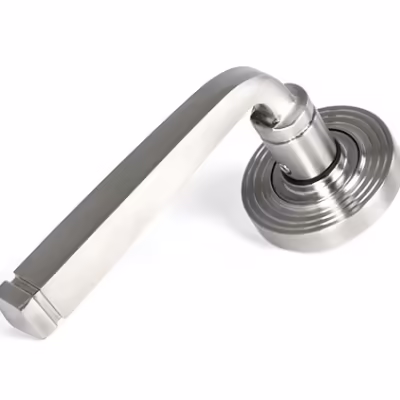 Satin Marine SS (316) Avon Round Lever on Rose Set (Beehive)