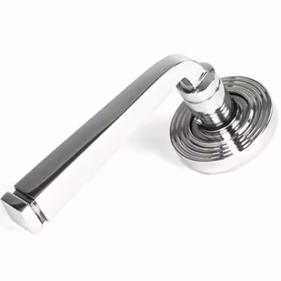 Polished Marine SS (316) Avon Round Lever on Rose Set (Beehive)