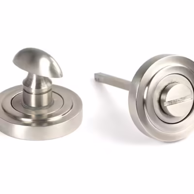 Satin Marine SS (316) Round Thumbturn Set (Art Deco)