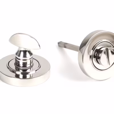 Polished Marine SS (316) Round Thumbturn Set (Plain)