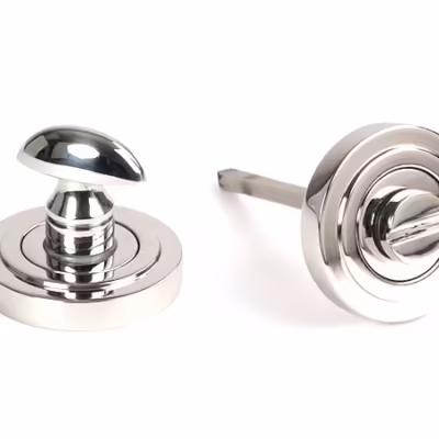 Polished Marine SS (316) Round Thumbturn Set (Art Deco)