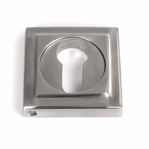 Satin Marine SS (316) Round Euro Escutcheon (Square)