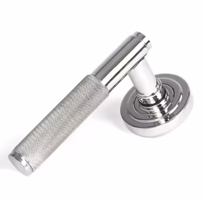 Polished Marine SS (316) Brompton Lever on Rose Set (Art Deco) - Unsprung