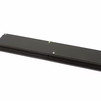 Aged Bronze 250mm Art Deco Rectangular Pull - Image 2
