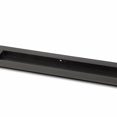 Aged Bronze 250mm Art Deco Rectangular Pull - Image 1