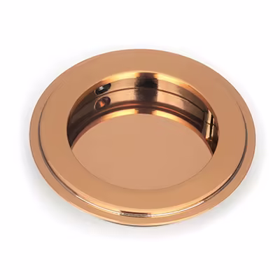 Polished Bronze 75mm Art Deco Round Pull