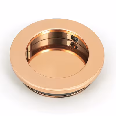 Polished Bronze 60mm Plain Round Pull - Image 1