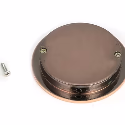 Polished Bronze 75mm Plain Round Pull - Image 2