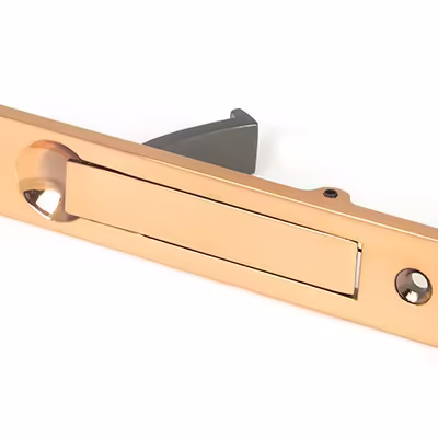 Polished Bronze 125mm x 25mm Edge Pull