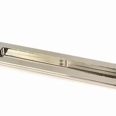 Polished Nickel 250mm Art Deco Rectangular Pull